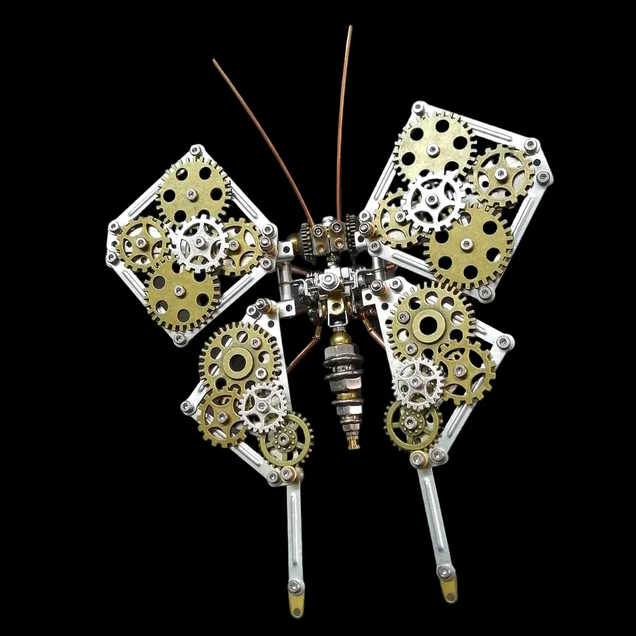 DIY Phoenix Butterfly Model Kit - Steampunk Metal Assembly for All_6