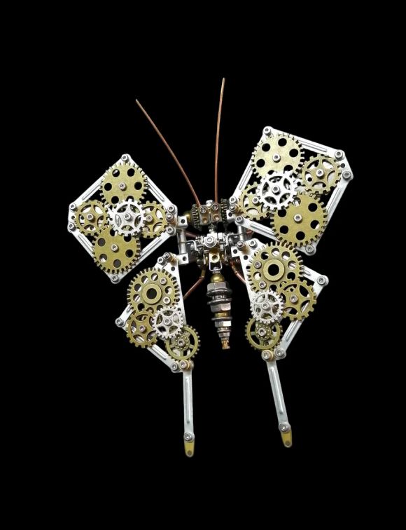 DIY Phoenix Butterfly Model Kit - Steampunk Metal Assembly for All