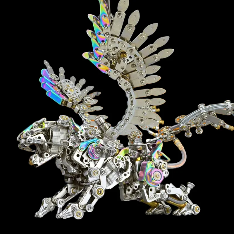 Cool 3D Metal Tiger / Smilodon Mechanical Puzzle Toys For Adults & Kids Assembly_7