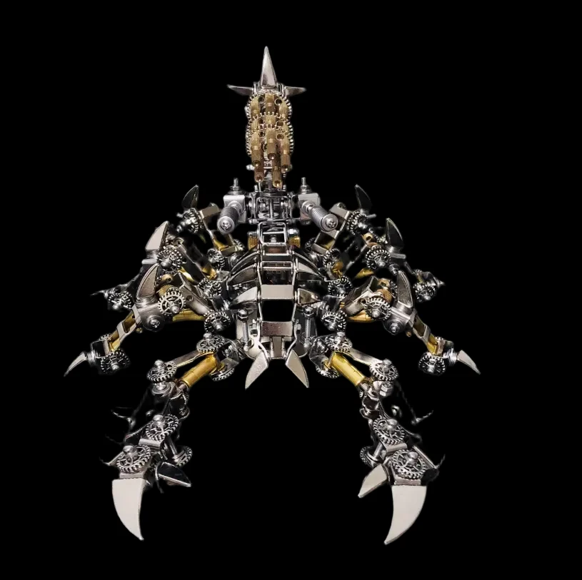 3D Metal Mechanical Fight Scorpion Puzzle Kit - DIY Assembly for All Ages_1