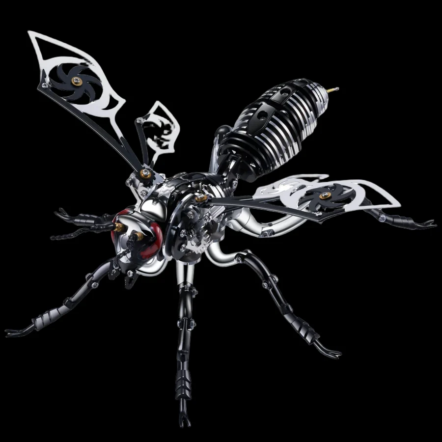 Punk 3D Wasp Metal Puzzle Model - Adult & Children Assembly Kit Gift_6