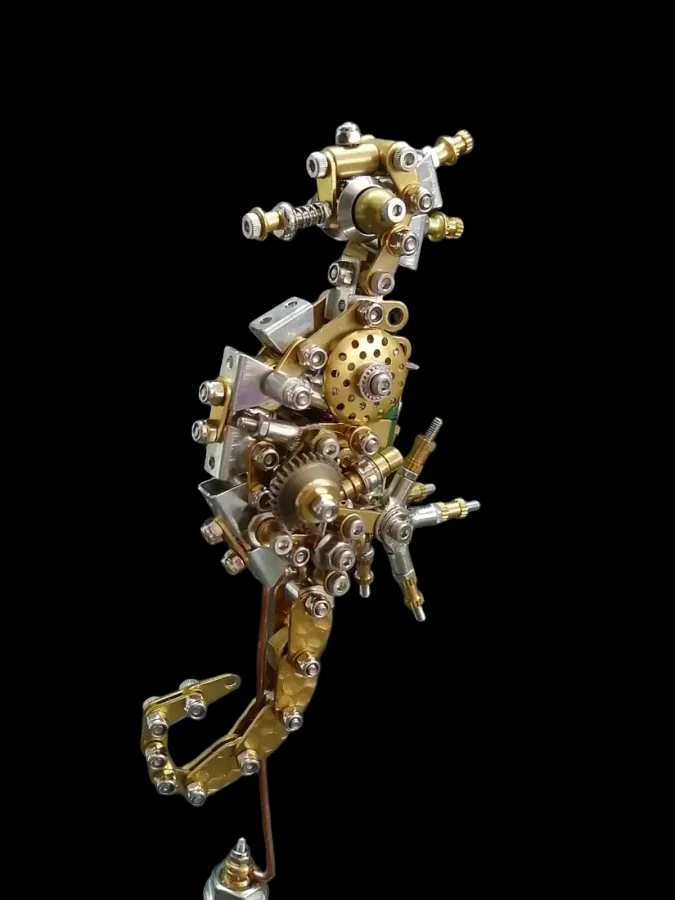 DIY Seahorse Steampunk Mechanical Metal Assembly Model Kit Toys - Ideal for All Ages_3