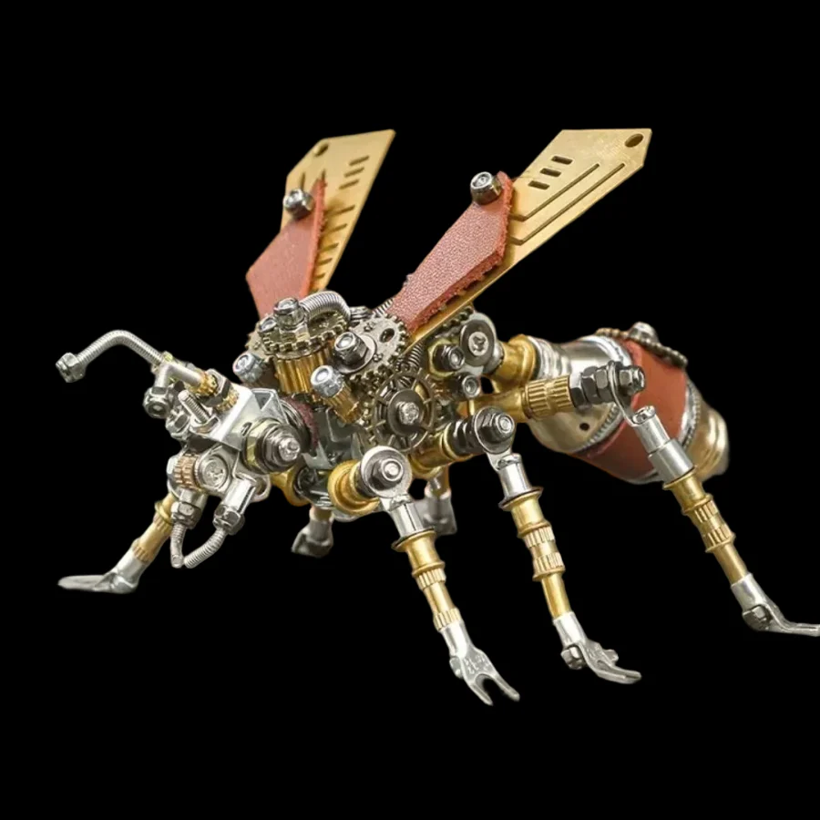 Exquisite 3D Metal Steampunk Insect Puzzle Kit - DIY Ornament Gift_7