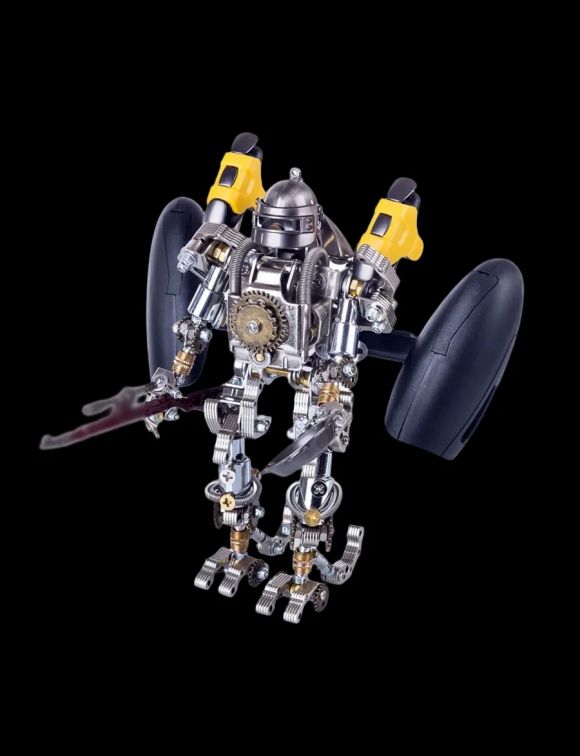 DIY Metal Mechanical Robot 3D Assembly Puzzle Kit - Cool Gift and Ornament