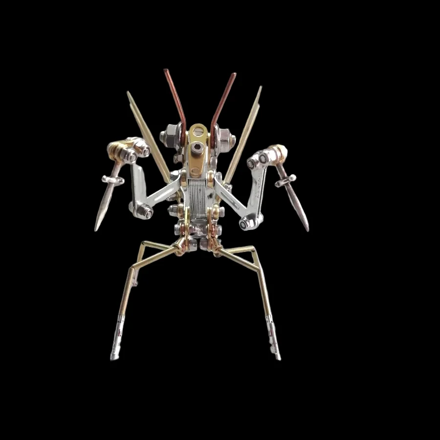 DIY Mantis Metal Model Kit - Cyberpunk Mechanical Insects Puzzle for Adults_4