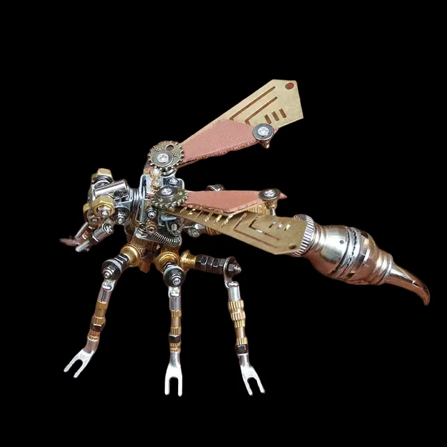 DIY Large Metal Wasp Assembly Toy - 3D Puzzle Mechanical Insect Model for Kids & Adults Gifts_14