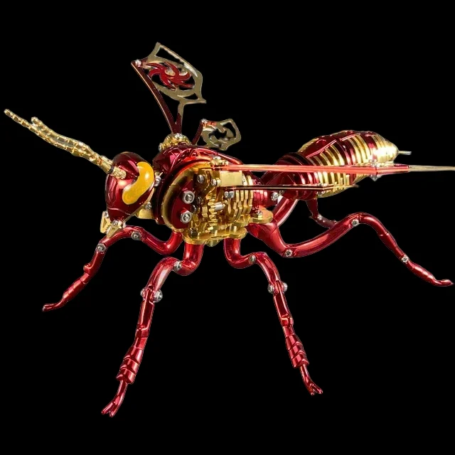 DIY Large Metal Wasp Assembly Toy - 3D Puzzle Mechanical Insect Model for Kids & Adults Gifts_10