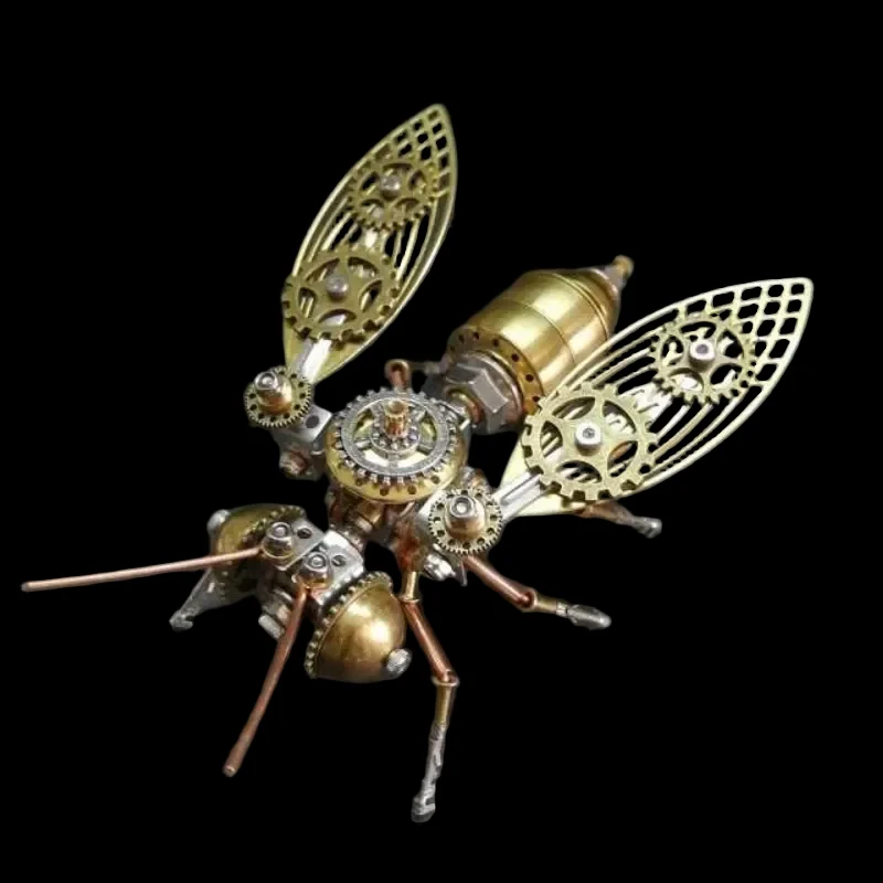 DIY Metal 3D Puzzles Bee Steampunk Assembly Model Kits for Toys and Ornaments_6