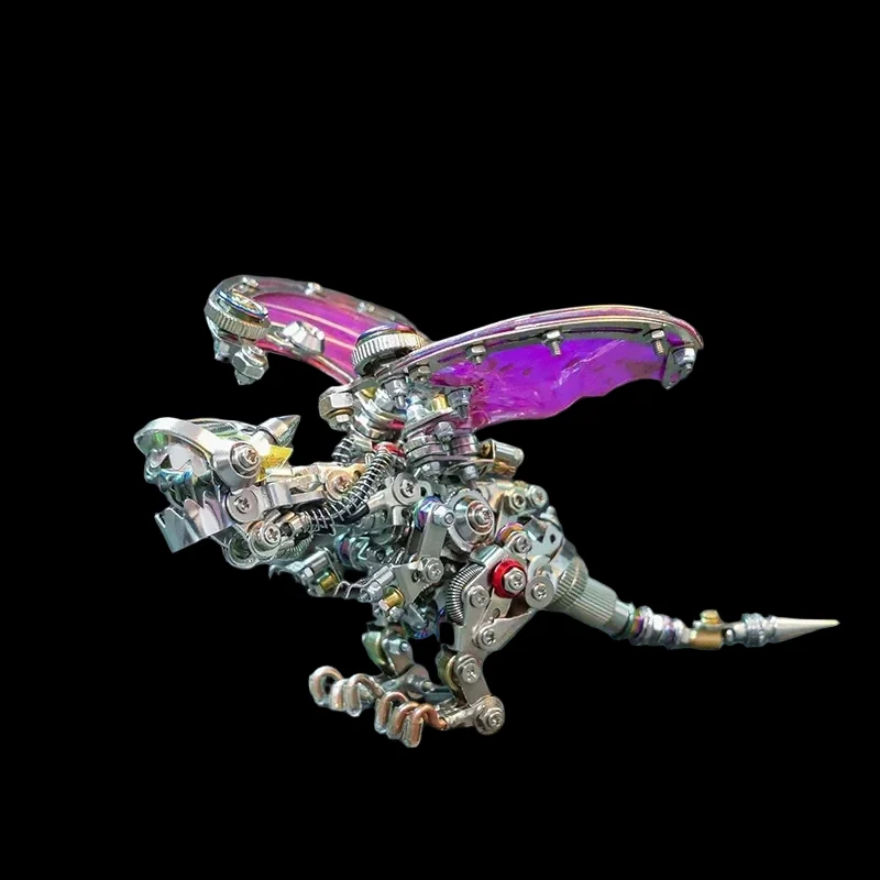 DIY Metal Colorful Dragon Model Kit - 630PCS for Adults & Teens_7