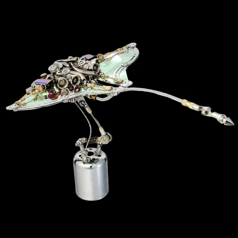 Stunning 3D Mechanical Manta Ray Puzzles Metal Model Kits for Adults_3