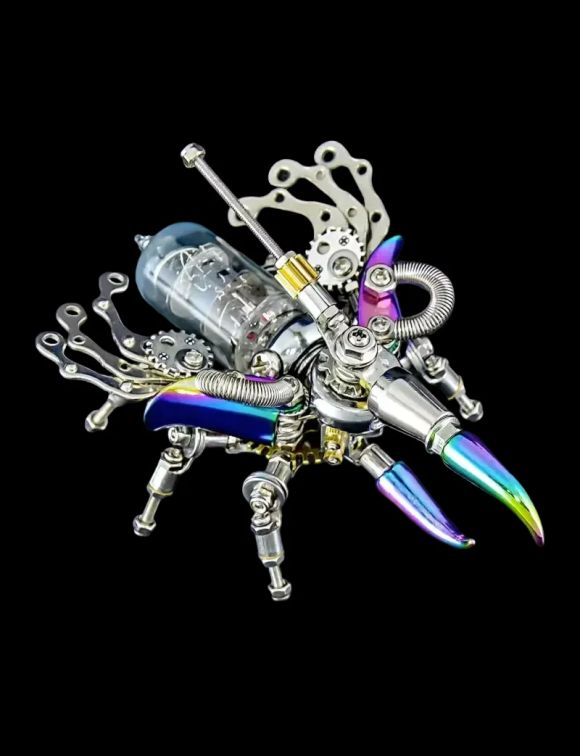 Challenging 3D Metal Puzzle - Firefly Wasp Model Kit for Kids & Adults