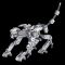 DIY Metal Long-Toothed Lion 3D Puzzle Model Assembly Kit Toy Gift - 439pcs