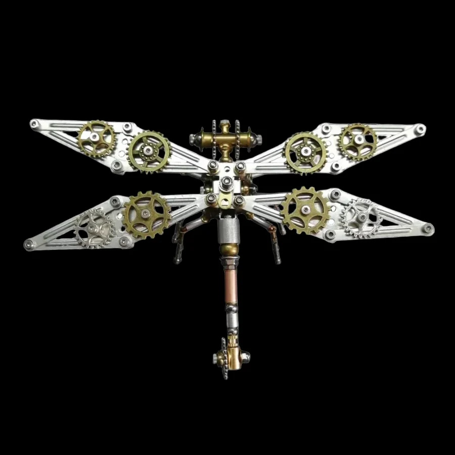 Unique 3D Metal Puzzle Dragonfly DIY Assemble Toy - 200+PCS_1