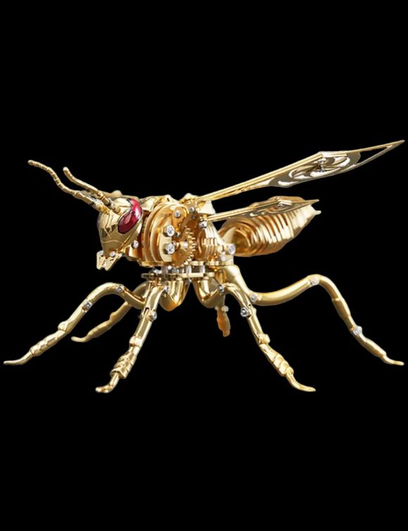 Amazing Large Wasp 3D Puzzle Metal Assembly Model - Ideal Gift & Decoration