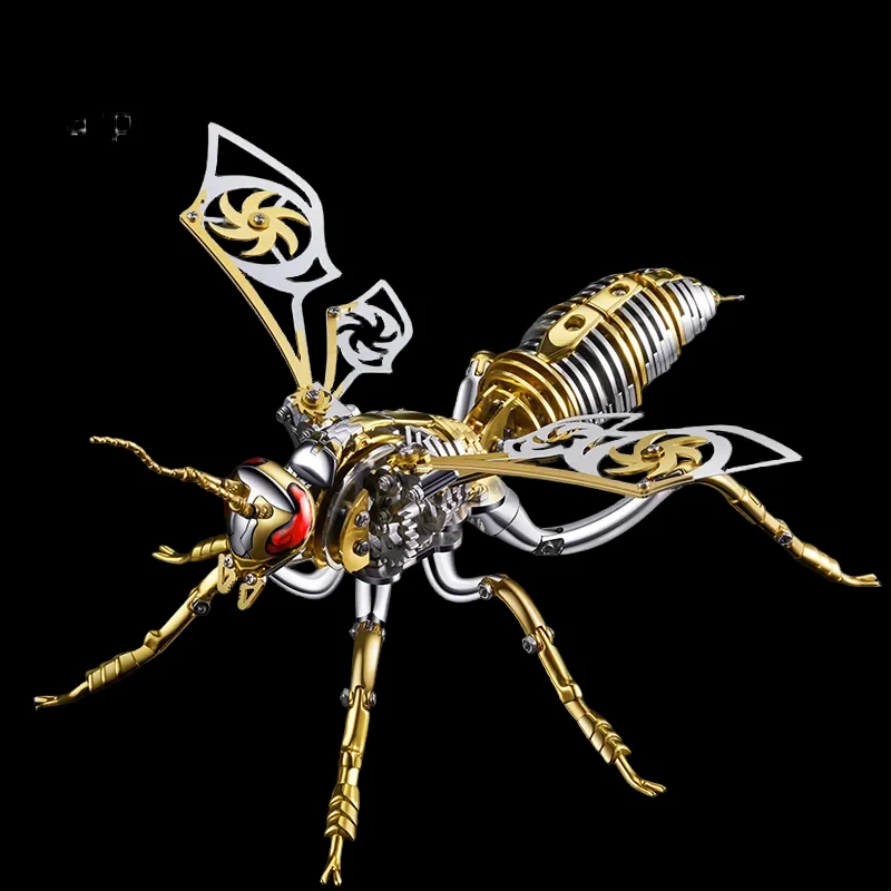 Punk 3D Wasp Metal Puzzle Model - Adult & Children Assembly Kit Gift_1