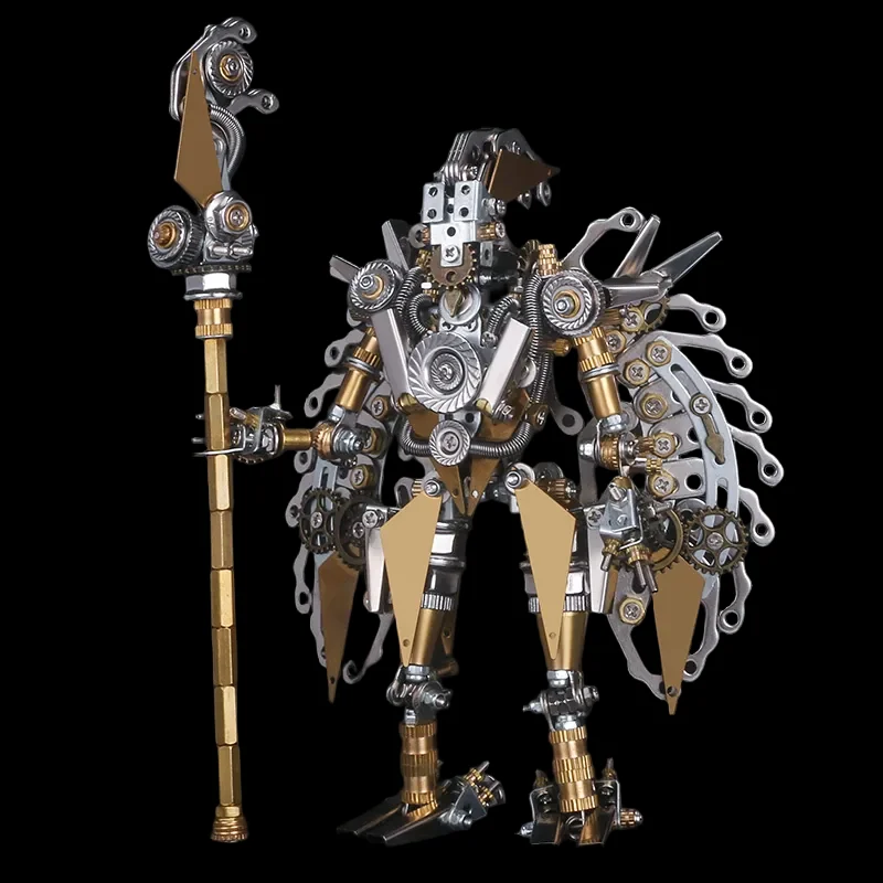 16cm Chinese Style 3D Assembled Metal Robot Model Toys for Parties_1