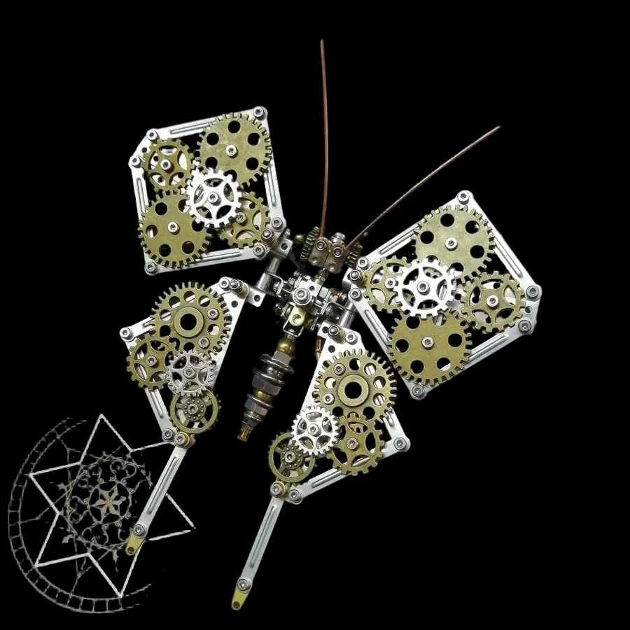 DIY Phoenix Butterfly Cyberpunk Mechanical Insect Metal Assembly Model Kit - Ideal Gift for All_2