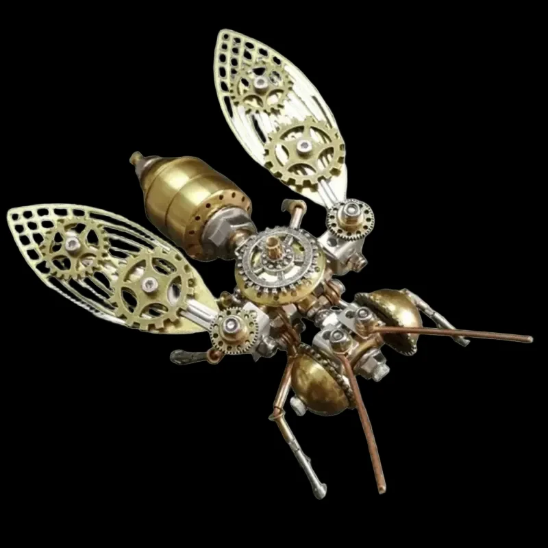 DIY Metal 3D Puzzles Bee Steampunk Assembly Model Kits for Toys and Ornaments_1