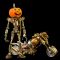 3D Metal Pumpkin Knight Motorcycle Model Kit - Ideal Halloween Gift for Boys & Adults