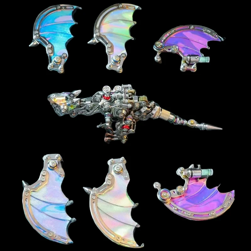 DIY Metal Colorful Dragon Model Kit - 630PCS for Adults & Teens_6