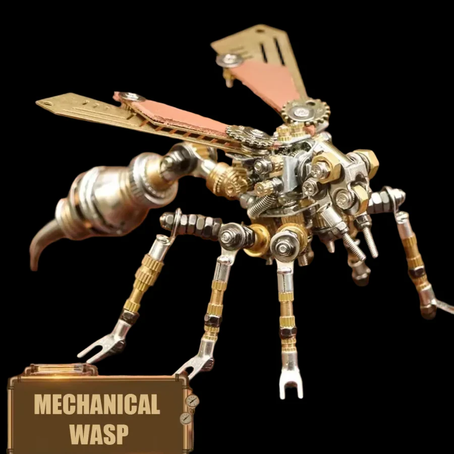 Exquisite 3D Metal Steampunk Insect Puzzle Kit - DIY Ornament Gift_11