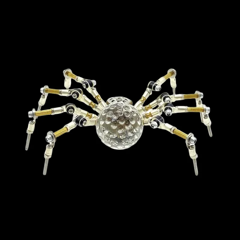 DIY 3D Puzzle Metal Luminous Spider Kit - Steampunk Mechanical Toy for All Ages_5