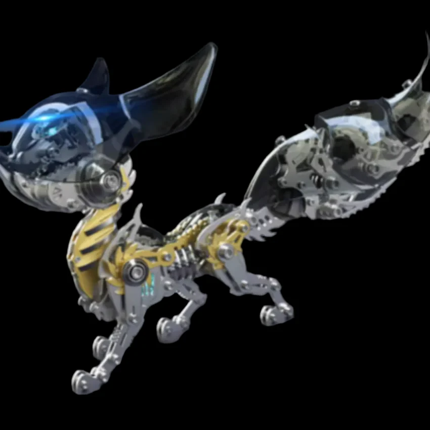 Amazing 3D Metal Puzzles - Mechanical Linglong Fox for All Ages_3