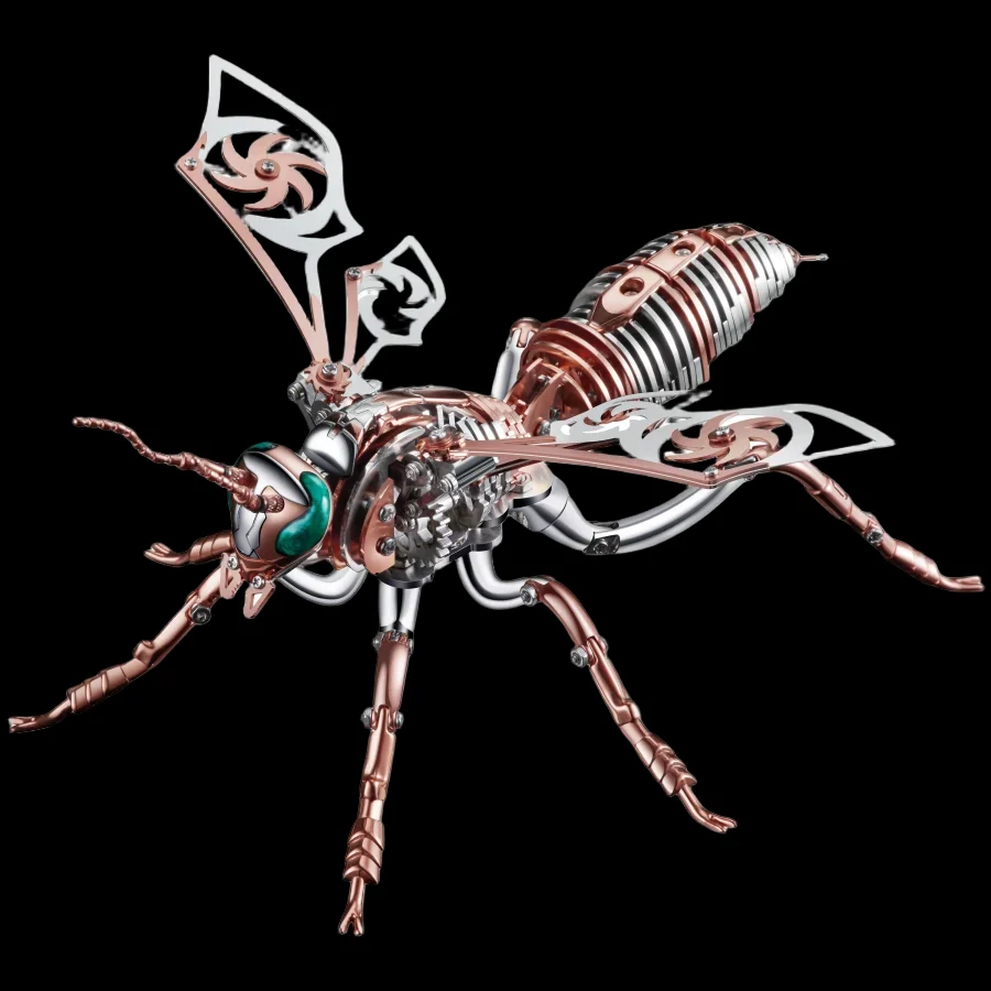 Punk 3D Wasp Metal Puzzle Model - Adult & Children Assembly Kit Gift_7