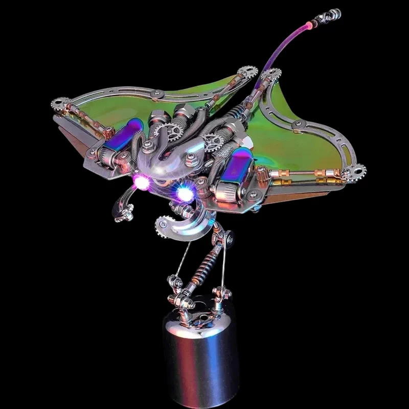 Stunning 3D Mechanical Manta Ray Puzzles Metal Model Kits for Adults_1