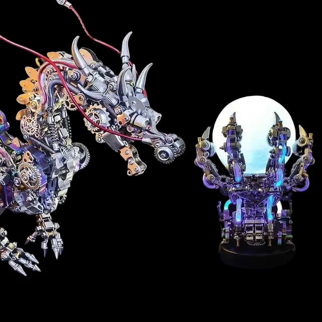 Amazing Mechanical Dragon & Dinosaur 3D Metal Puzzle Kits for All_10