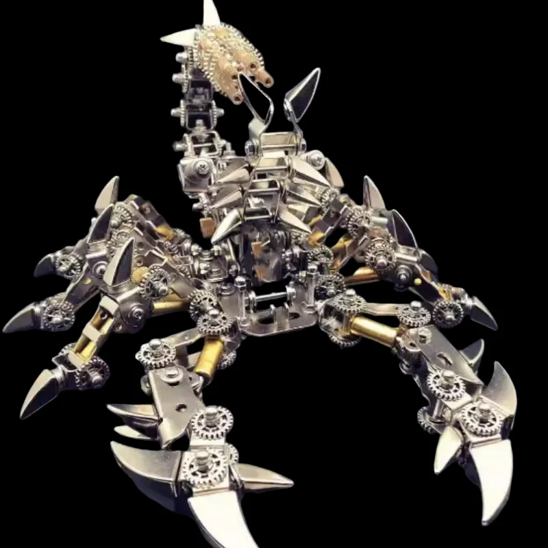 3D Metal Mechanical Fight Scorpion Puzzle Kit - DIY Assembly for All Ages_2