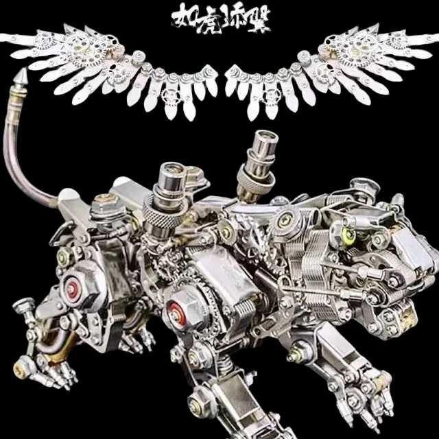 Stunning 3D Puzzle DIY Metal Mechanical Gift Kit with Animals Theme_14