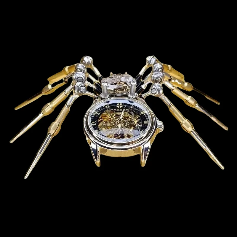 High-End Mechanical Spider Static Model Clock for Home Decoration_6