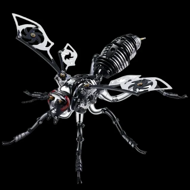 DIY Large Metal Wasp Assembly Toy - 3D Puzzle Mechanical Insect Model for Kids & Adults Gifts_7