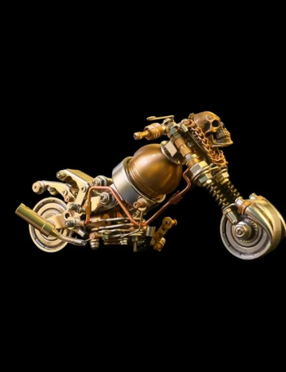 Amazing 3D Mechanical Puzzles for Kids - Pumpkin Knight Motorcycle Halloween Model Kit