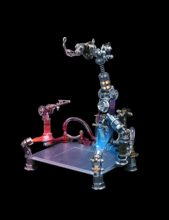 16cm Chinese Style 3D Assembled Metal Robot Model Toys for Parties