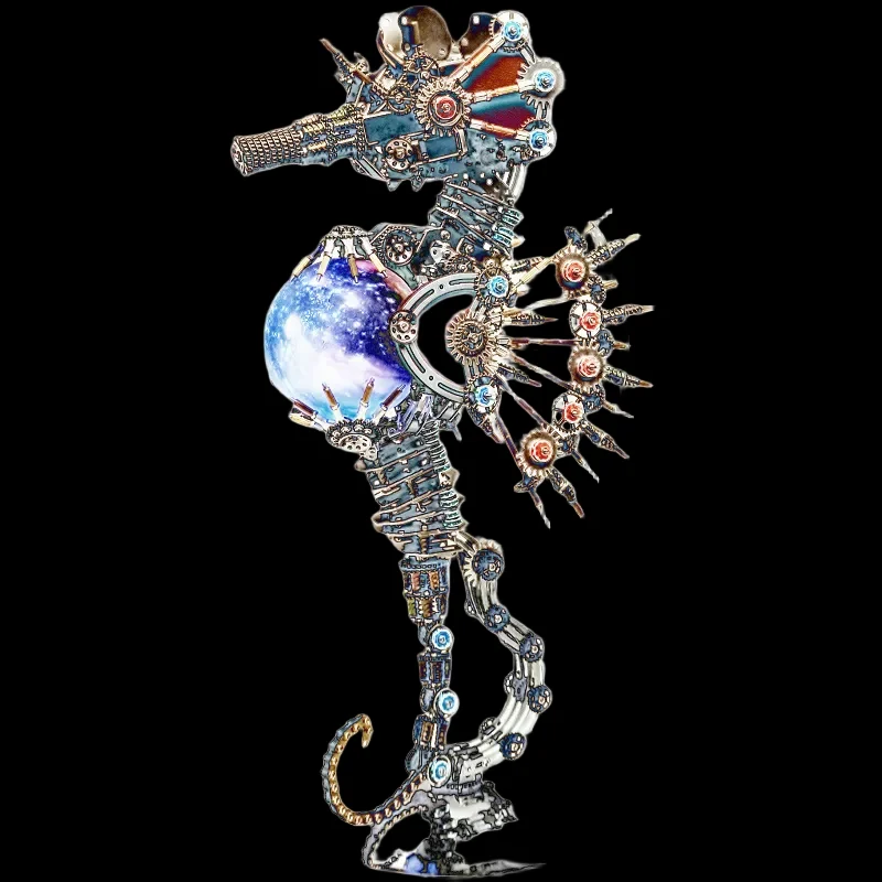 3D Puzzle Seahorse Metal Assembly Kit for Kids & Adults_5