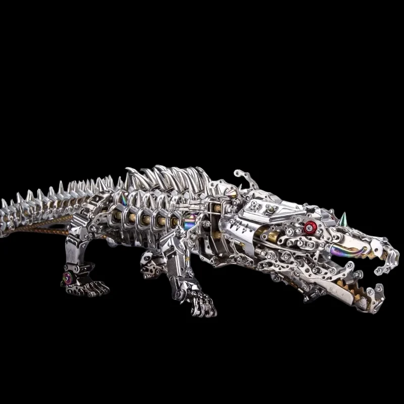 DIY Mechanical Crocodile Metal Assembly Model Kit - Steampunk Toy for All Ages_2