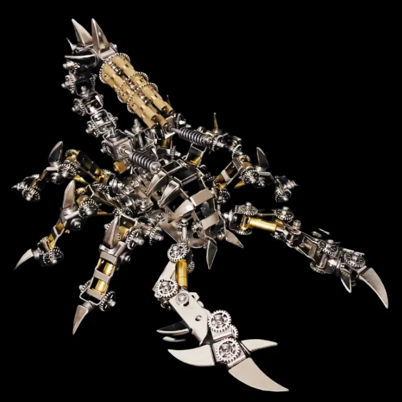 3D Metal Mechanical Fight Scorpion Puzzle Kit - DIY Assembly for All Ages_5