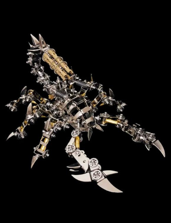 3D Metal Mechanical Fight Scorpion Puzzle Kit - DIY Assembly for All Ages