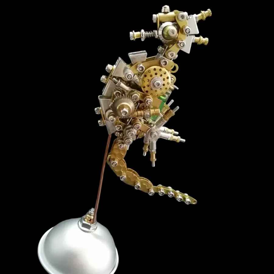 DIY Seahorse Steampunk Mechanical Metal Assembly Model Kit Toys - Ideal for All Ages_4