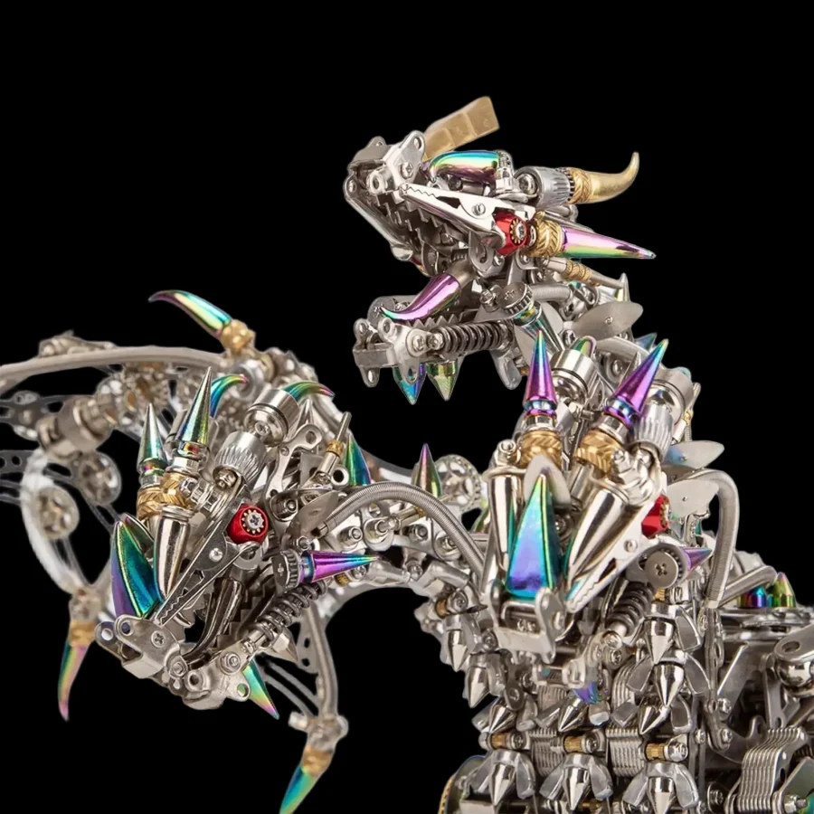 DIY Metal 3D Puzzle Assembly Model Kit of Dragon and Dinosaur - Gift for Adults and Teens_1