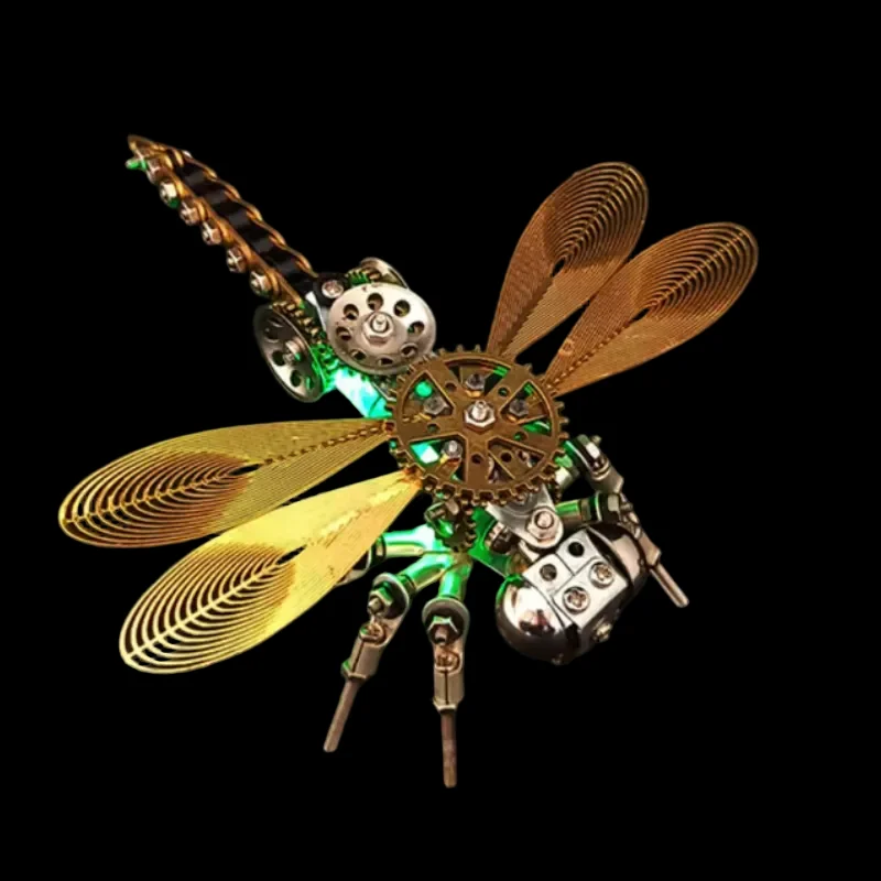 Amazing 3D Metal Luminous Insect DIY Assembly Toys for All Ages_2