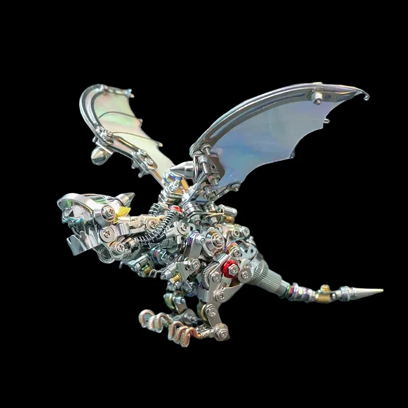 DIY Metal Colorful Dragon Model Kit - 630PCS for Adults & Teens_8