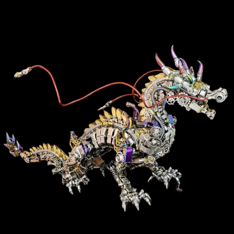 DIY Metal 3D Puzzle Assembly Model Kit of Dragon and Dinosaur - Gift for Adults and Teens_2