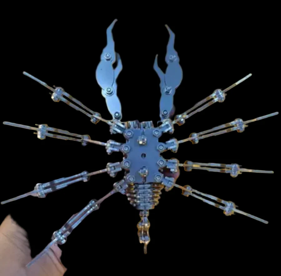 DIY Assembly Scorpion Model: Mechanical Stainless Steel 3D Puzzle & Decorations_4