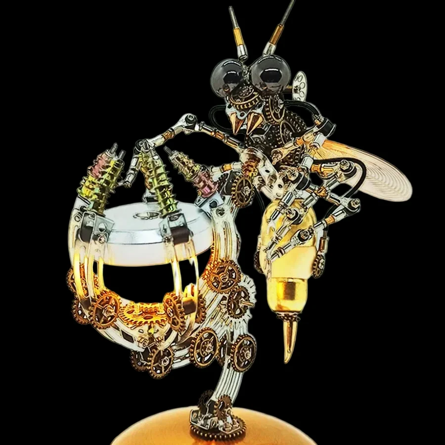 3D Metal Puzzle Wasp Assembly Kit - DIY Toy for All Ages_9