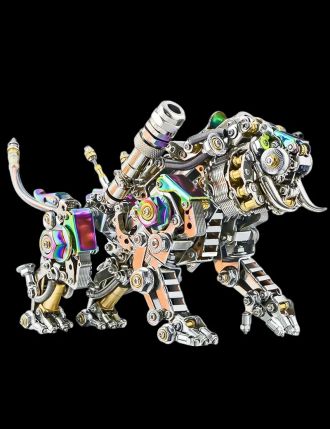 Cool 3D Metal Tiger / Smilodon Mechanical Puzzle Toys For Adults & Kids Assembly