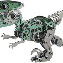 Detailed Metal Puzzle of a Dinosaur: A Stunning 3D Mechanical Puzzle